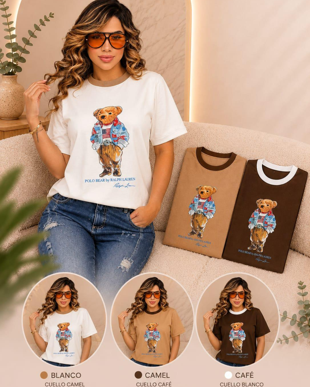 Camisa Denim Bear