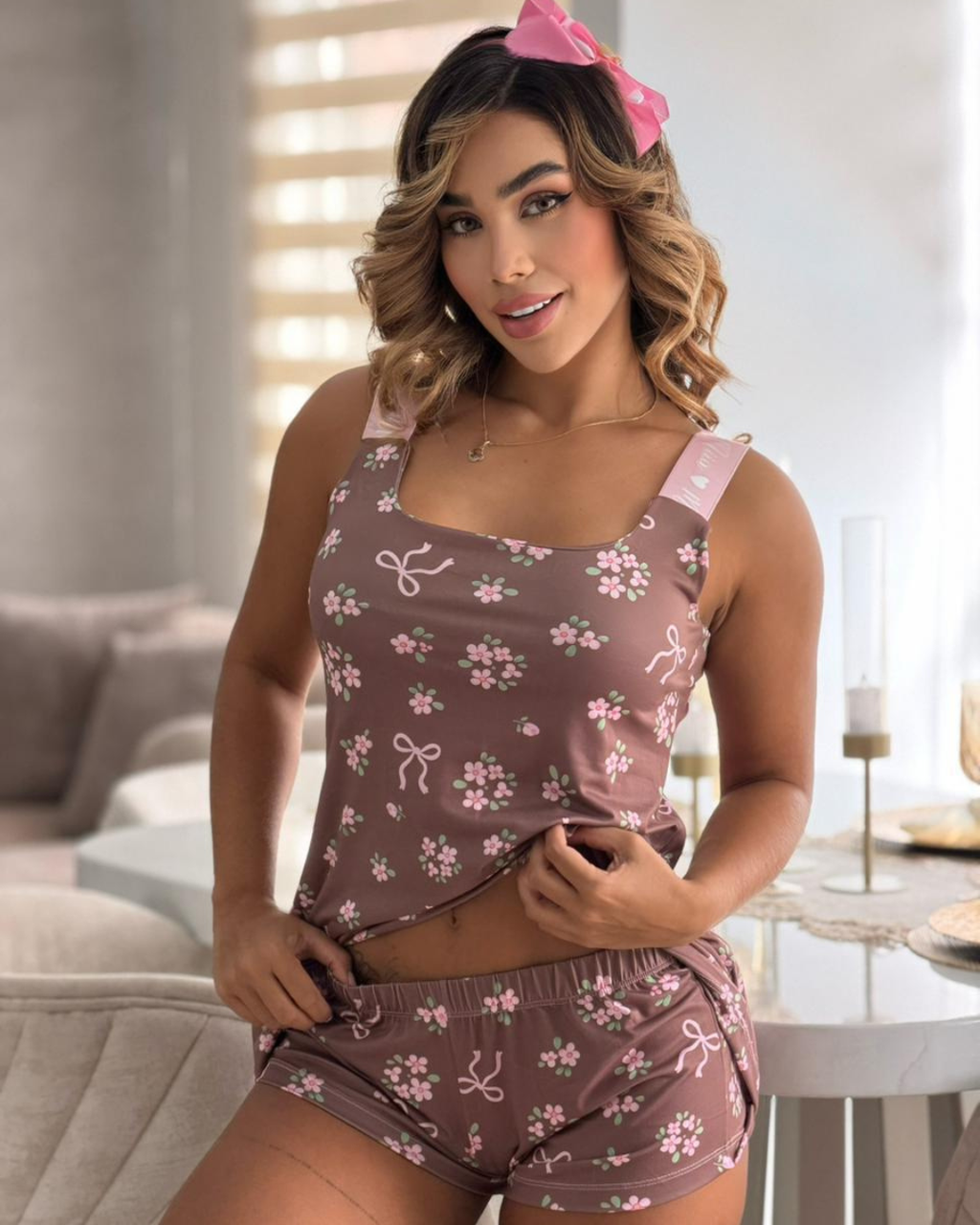 Pijama Cocoa Bow 🤎🌸