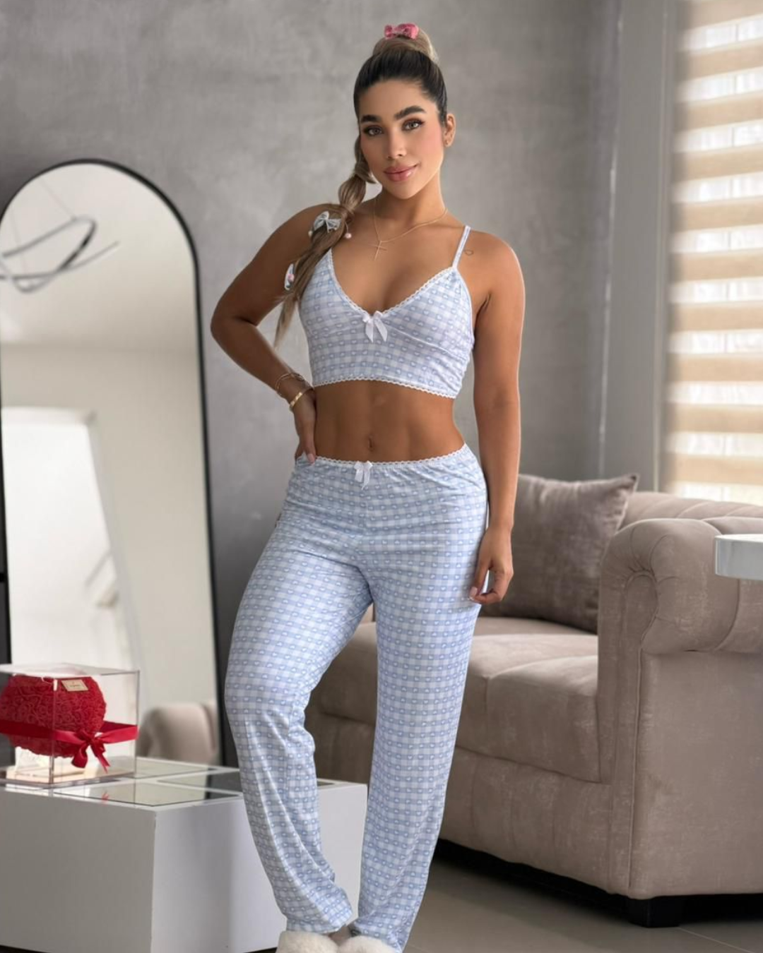Pijama Blue Lace 💙🤍