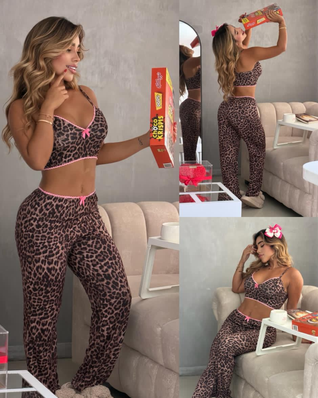 Pijama Leopard Pink 🐆